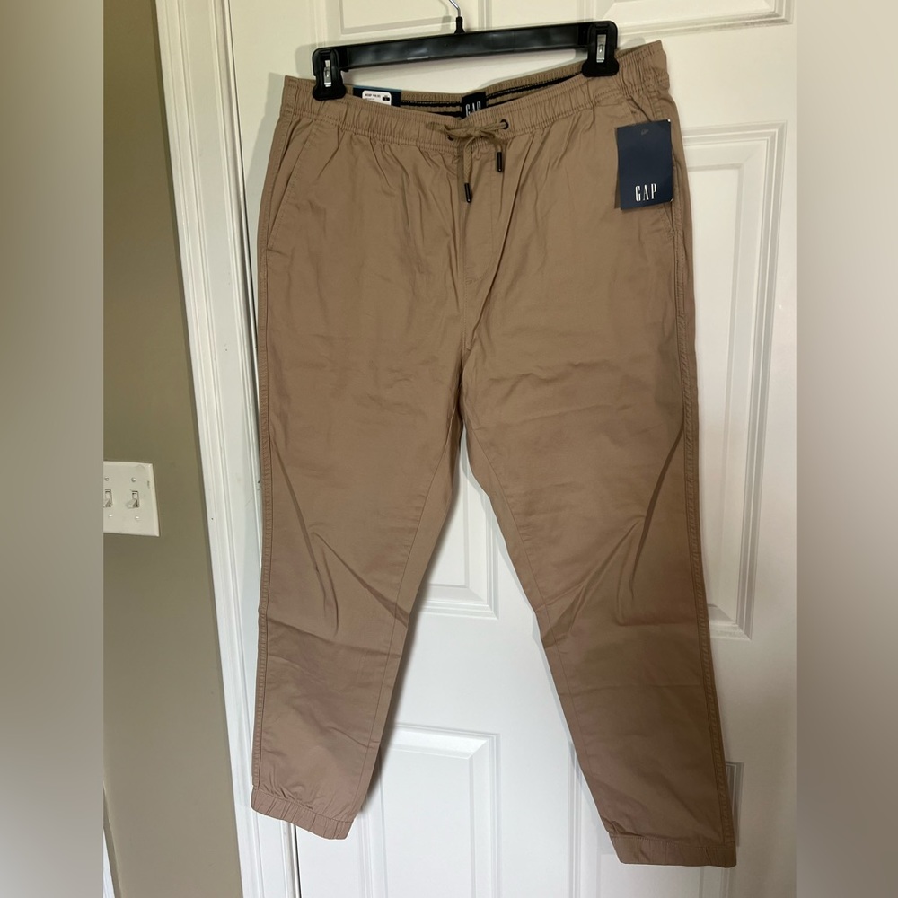 Gap pull on twill joggers L